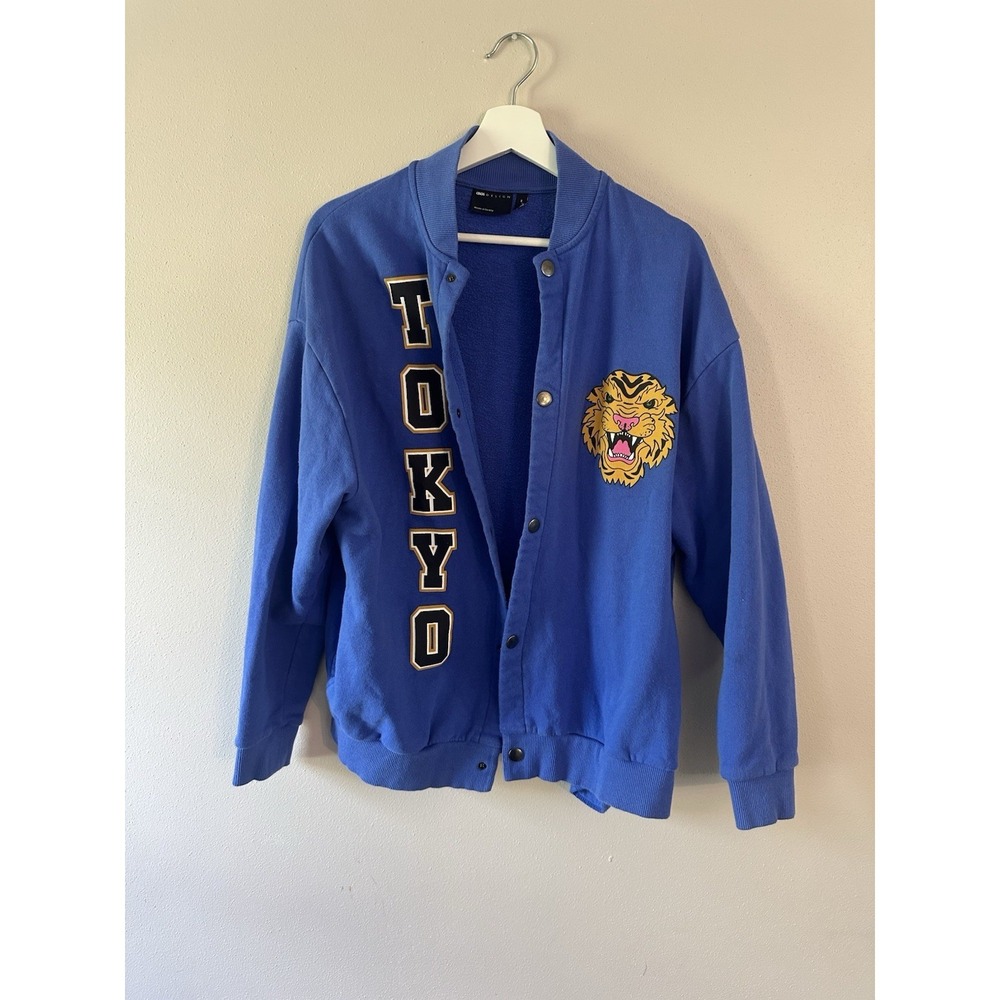 ASOS Oversized Bomber Jacket with Tokyo Prints Size M Excellent Condition